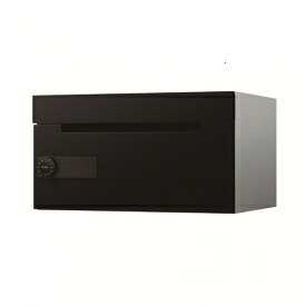 ナスタ 集合住宅用ポスト 前入前出タイプ KS-MB508S-L-BK （１戸用・受注生産品） 屋内用 『郵便ポスト』 ブラック｜エクステリアのプロショップ　キロ