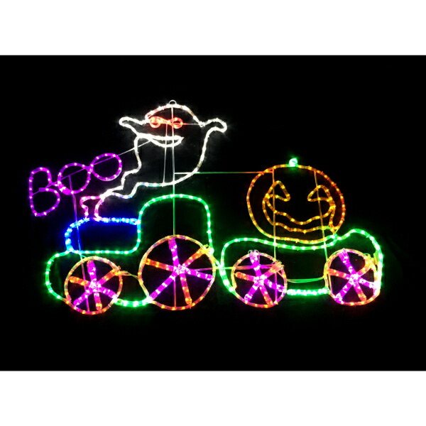 友愛玩具 LEDチューブライトモチーフ LEDチューブライトゴーストトレイン HW-1687 『ハロウィン 飾り付け カボチャ かわいい』