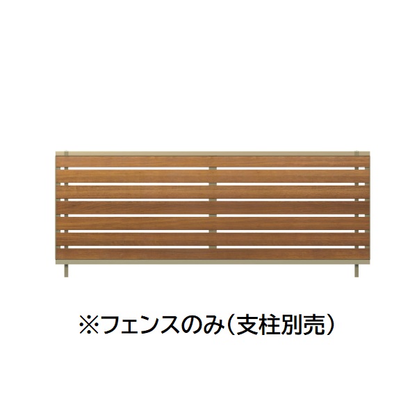 三協アルミ マイスティSHR 1型 フェンス本体 片面木調 2008 1998×800 フリー支柱タイプ
