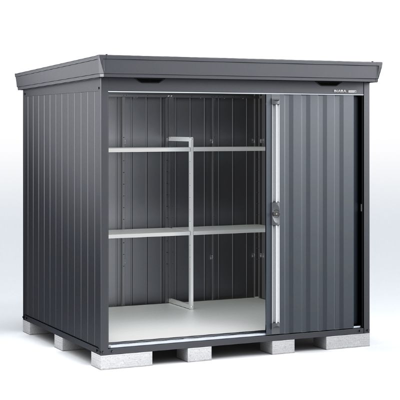 イナバ物置 FS／フォルタ FS-2218SF スタンダード 多雪型『物置 屋外 大型 小屋 倉庫 収納庫 diy キット おしゃれ』【関東・東海地方限定配送】【追加金額で取付工事可能】 フランネルグレー｜エクステリアのプロショップ　キロ