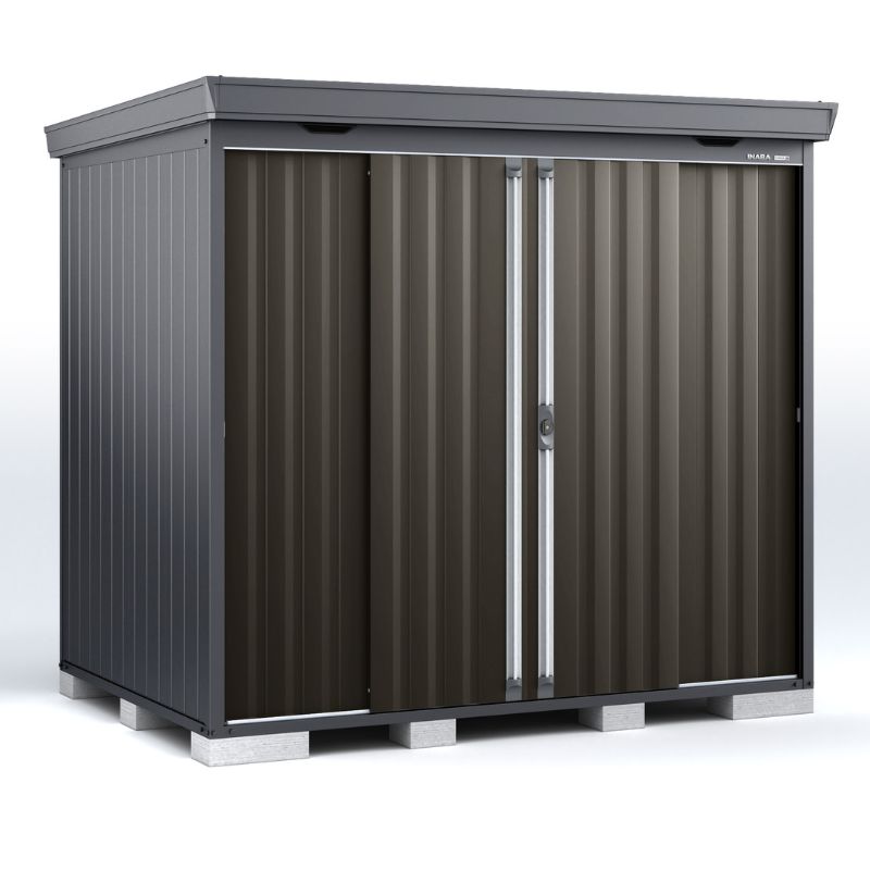 イナバ物置 FS/フォルタ FS-2618HF ハイルーフ 一般型『物置 屋外 大型 小屋 倉庫 収納庫 diy キット おしゃれ』【関東・東海地方限定配送】【追加金額で取付工事可能】 フランネルグレー|エクステリアのプロショップ キロ