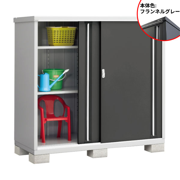 『配送は関東・東海限定』イナバ物置 MJX／シンプリー MJX-177D FG 全面棚タイプ『屋外用収納庫 DIY向け 小型 物置』『追加金額で工事も可能』 フランネルグレー