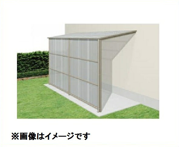 【送料無料】三協アルミ オイトック 3間&times;3尺 波板タイプ／関東間／H=9尺／基本タイプ／600タイプ／2連棟 ※パネル別売『物置 1階用 ストックヤード DIY 雨よけ 洗濯干し場 後付け エクステリア 』｜エクステリアのプロショップ　キロ