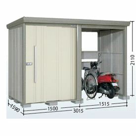 タクボ物置 TP／ストックマンプラスアルファ TP-3015 一般型 『物置 屋外 大型 倉庫 小屋 収納庫 diy サイクルポート タイヤ テント 庭 おしゃれ』【追加金額で取付工事可能】 ムーンホワイト｜エクステリアのプロショップ　キロ