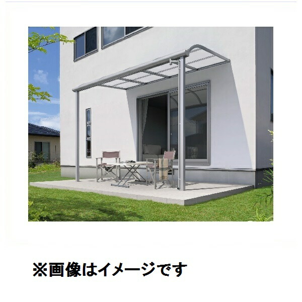 【送料無料】三協アルミ レボリューA 2.0間×4尺 600タイプ／メーターモジュール／1階用R型／出幅移動収まり／単体 熱線吸収ポリカ ＊屋根カラーはクリアのみ『洗濯干し場 』