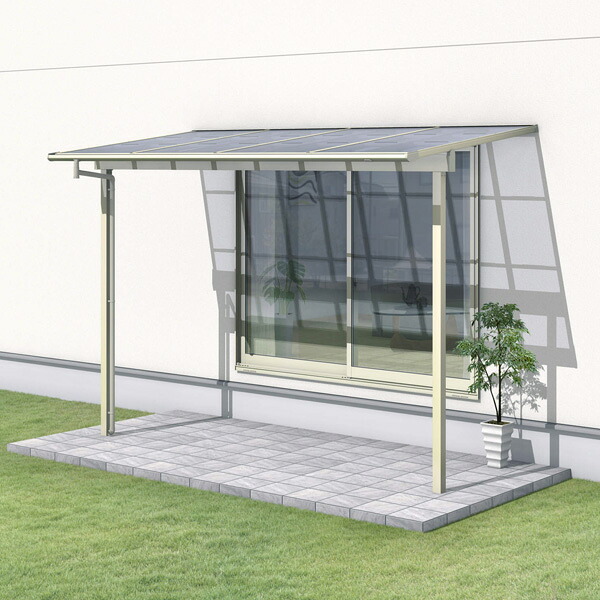 【送料無料】三協アルミ レボリューZ 3.0間×3尺 1500タイプ/関東間/1階用F型/出幅移動収まり/2連結 『洗濯干し場 』 熱線遮断ポリカ|エクステリアのプロショップ キロ
