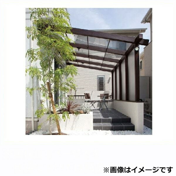 タカショー ポーチテラス カフェスタイル FIX 壁付タイプ 1間×9尺 クリア