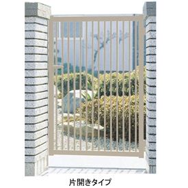【送料無料】三協アルミ 形材門扉末広2型 0912 片開き門柱タイプ 『キロ特別企画！鍵付き錠に無料で変更可能です』『ゲート 部材 ガーデン 住宅 境界 入口 塀 壁 diy おしゃれ 形材 門扉』