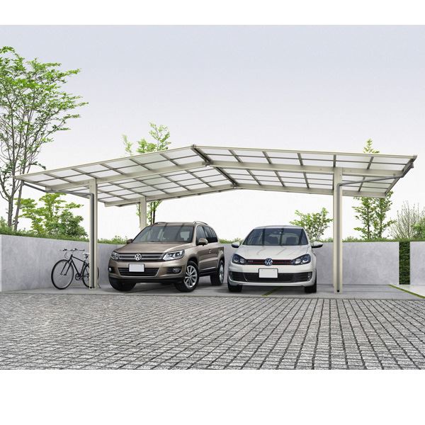 Ykkap エフルージュ 為 M合掌ひとそろい 尺度大極柱 H M57 1524 1524 熱線断つポリカーボネート屋根 Jcs X アルミカーポート 2台座使い道 Zszabrusany Cz