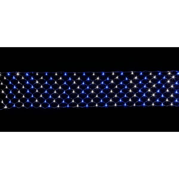 友愛玩具 LEDネットライト LEDロングネットライト(ブルー&ホワイト) WG-2373BW 『クリスマス 屋外 LED イルミネーション ライト』|エクステリアのプロショップ キロ