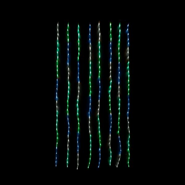 友愛玩具 LEDレイニーカーテンライト LEDレイニーカーテンライト(グリーン) WG-7355GR 『クリスマス 屋外 LED イルミネーション ライト』|エクステリアのプロショップ キロ