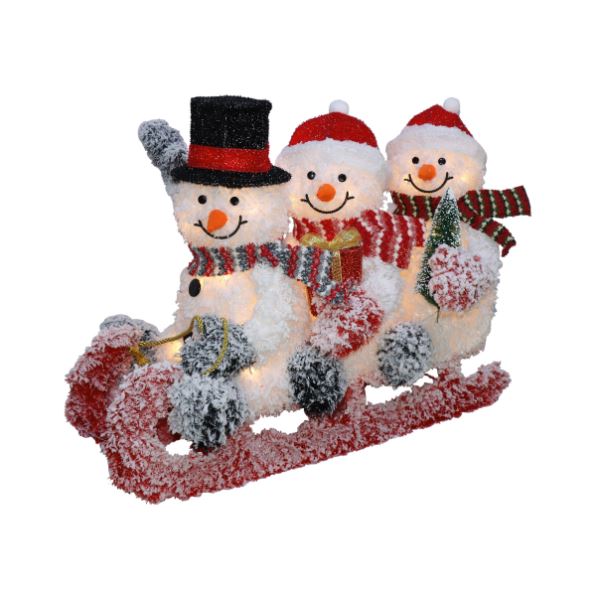 友愛玩具 LEDファブリックデコレーション LEDファブリックティンセルスノーマンソリ WG-2782 『クリスマス 屋外 LED イルミネーション ライト』|エクステリアのプロショップ キロ