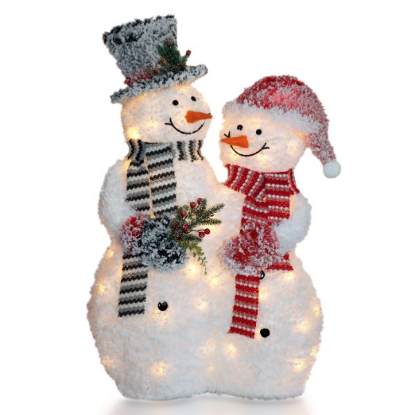 楽天市場】LEDブリリアントモチーフライト バケツスノーマン ブルー