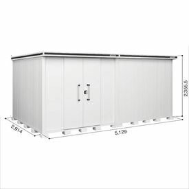 【サビにくい 汚れにくい】ヨドコウ LMD／エルモ LMDS-5129HL 物置 積雪型 背高Hタイプ『 ヨド物置 屋外 大型 おしゃれ 倉庫 収納庫 小屋 diy 組み立て キット 防災 庭 』【受注生産品】 カシミヤベージュ