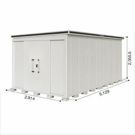 【サビにくい 汚れにくい】ヨドコウ LMD／エルモ LMDS-2951H 物置 積雪型 背高Hタイプ『 ヨド物置 屋外 大型 おしゃれ 倉庫 収納庫 小屋 diy 組み立て キット 防災 庭 』【受注生産品】 カシミヤベージュ