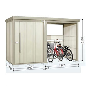 タクボ物置 TP／ストックマンプラスアルファ TP-SZ33R15 多雪型 『物置 屋外 大型 倉庫 小屋 収納庫 diy サイクルポート タイヤ テント 庭 おしゃれ』【追加金額で取付工事可能】 ムーンホワイト