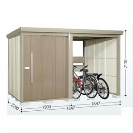 タクボ物置 TP／ストックマンプラスアルファ TP-33R22 一般型 『物置 屋外 大型 倉庫 小屋 収納庫 diy サイクルポート タイヤ テント 庭 おしゃれ』【追加金額で取付工事可能】 カーボンブラウン