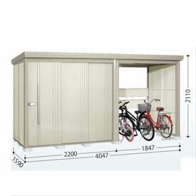 タクボ物置 TP／ストックマンプラスアルファ TP-S40R15 多雪型 『物置 屋外 大型 倉庫 小屋 収納庫 diy サイクルポート タイヤ テント 庭 おしゃれ』【追加金額で取付工事可能】 ムーンホワイト