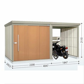 タクボ物置 TP／ストックマンプラスアルファ TP-40R26 一般型 『物置 屋外 大型 倉庫 小屋 収納庫 diy サイクルポート タイヤ テント 庭 おしゃれ』【追加金額で取付工事可能】 トロピカルオレンジ