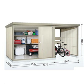 タクボ物置 TP／ストックマンプラスアルファ TP-43R22 一般型 『物置 屋外 大型 倉庫 小屋 収納庫 diy サイクルポート タイヤ テント 庭 おしゃれ』【追加金額で取付工事可能】 ムーンホワイト