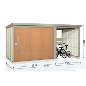 タクボ物置 TP／ストックマンプラスアルファ TP-43R22 一般型 『物置 屋外 大型 倉庫 小屋 収納庫 diy サイクルポート タイヤ テント 庭 おしゃれ』【追加金額で取付工事可能】 トロピカルオレンジ｜エクステリアのプロショップ　キロ