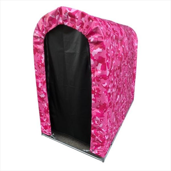 楽天市場 南栄工業 迷彩柄サイクルハウス2台用 Pi 迷彩ピンク エクステリアのプロショップ キロ