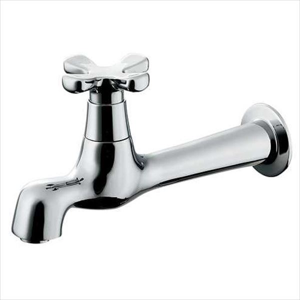 カクダイ 水栓金具 hana 横水栓 （ロング） 702-003
