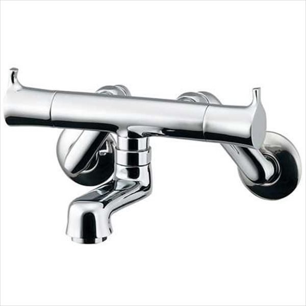 カクダイ 水栓金具 神楽 2ハンドル混合栓 128-015｜エクステリアのプロショップ　キロ