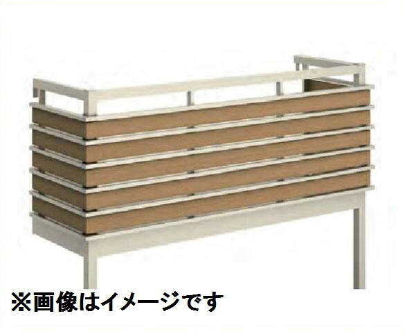 YKKAP ルシアスバルコニー 屋根置式 組合せ格子 関東間 標準柱 2間×5尺 床材リウッド アルミ+アルミカラー 『後付バルコニー 洗濯物干し場 リフォーム向け アルミ製』