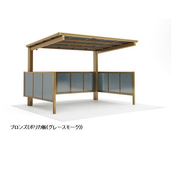 【法人様限定商品 個人宅・現場配送不可】四国化成 サイクルポート VF-R クローズタイプ 基本タイプ 基本セット（単独用） 積雪50cm 標準高 屋根材：アルミ樹脂複合板 VFCCS-2125