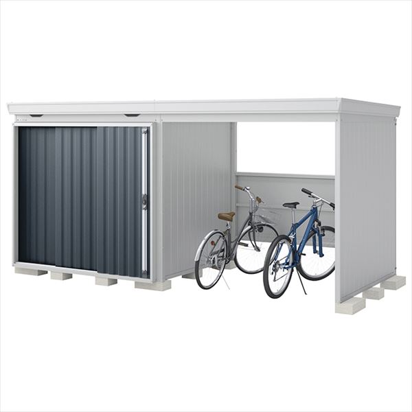 【自転車置場 駐輪】イナバ物置 FW/フォルタ ウィズ FW-2218+22KS CG スタンダード 右側開放スペース 一般型 結露軽減材付屋根『物置 屋外 大型 diy』【関東・東海地方限定配送】【追加金額で取付工事可能】 CG(チャコールグレー)|エクステリアのプロショップ キロ