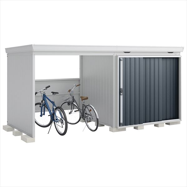 【自転車置場 駐輪】イナバ物置 FW/フォルタ ウィズ FW-22K+2218S CG スタンダード 左側開放スペース 多雪型 結露軽減材付屋根『物置 屋外 大型 diy』【関東・東海地方限定配送】【追加金額で取付工事可能】 CG(チャコールグレー)|エクステリアのプロショップ キロ