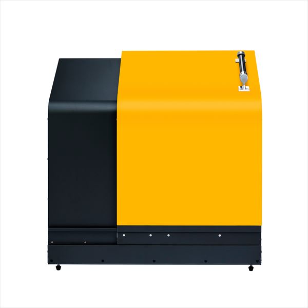 ナカノ ホームスライドダスポン スタンダードモデル 黒ZAM HSD-BZ-1050 『ゴミ収集庫 ダストボックス 屋外』『 ゴミ箱 収集庫 飛散防止 害獣防止 アパート マンション 自治会 』 黒ZAM×ブライトイエロー 144,100円