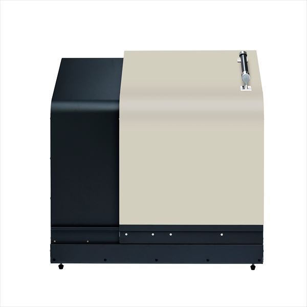 ナカノ ホームスライドダスポン プレミアムモデル 黒ZAM HSDP-BZ-1050 『ゴミ収集庫 ダストボックス 屋外』『 ゴミ箱 スライド 収集庫 飛散防止 害獣防止 アパート マンション 自治会 おしゃれ 』 黒ZAM×オフホワイト