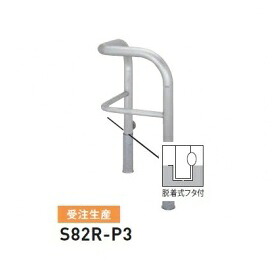 個人宅配送不可 帝金 S82R-P3 バリカー横型 スタンダード ステンレスタイプ 500&times;500&times;H650 直径60.5mm 脱着式フタ付｜エクステリアのキロ支店