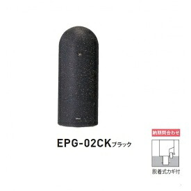 個人宅配送不可 帝金 EPG-02CK 脱着式カギ付き 再帰反射バリカー ブラック