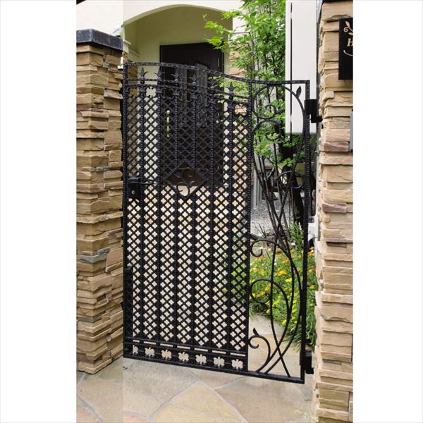 三協軽銀 門扉 アリッサム 片喰違組 門ばしら様式 0916 斑点模様墨染め Krs スポットブラック Krs Arcprimarycare Co Uk