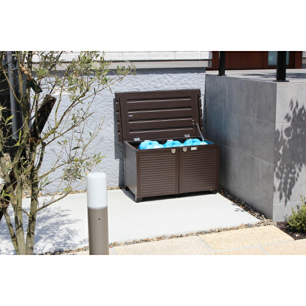 APET 屋外用アルミストッカー 幅70cm 3487000059 『おしゃれ 物置 ダストボックス 屋外』｜エクステリアのキロ支店