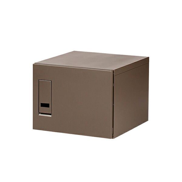 エスディエス 集合住宅向け宅配ボックス セミラージタイプ 収納サイズ：45L TK72-WB-R-A 『賃貸 マンション アパート 後付け 宅配ボックス ポスト一体型 防滴 大容量 暗証番号』 ウォルナットブラウン