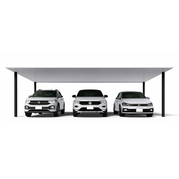 【キャンペーン対象商品】【商品のみ】カーポート 3台用 YKK YKKAP PLAIN ROOF プレーンルーフ 600タイプ 単体セット 50-72L H25『 YKKAP カーポート 車庫 ガレージ 駐車場 屋根 3台用 アルミ屋根 おしゃれ 』 ア