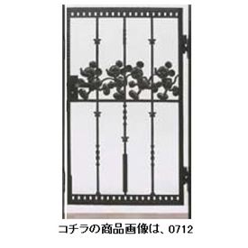 【送料無料】リクシル 新日軽 ディズニー門扉 角門柱式 ミッキーC型 0712 片開き『LIXIL ゲート 部材 ガーデン 住宅 境界 入口 塀 壁 diy キャラクター おしゃれ 鋳物 洋風 門扉』 ブラック｜エクステリアのキロ支店