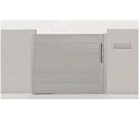 リクシル アウタースライドD型 戸当たり柱使用 12-12 引き戸『LIXIL ゲート 部材 ガーデン 住宅 境界 入口 塀 壁 diy おしゃれ 形材 門扉』 シャイングレー|エクステリアのキロ支店