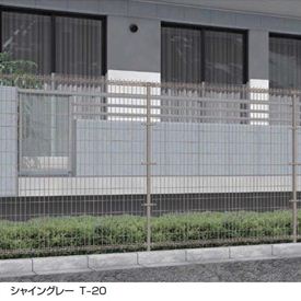 リクシル ハイグリッドフェンス剣先1型 本体 T-18 間仕切りタイプ 『スチールフェンス 柵 忍び返し』