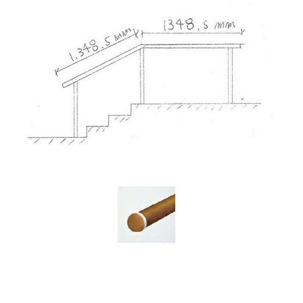 『セット販売』 YKKAP 歩行補助用手すり パルトナーUDフェンス1型 A型笠木 1コーナーセット 手すり:木調色|エクステリアのキロ支店