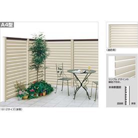 【法人様限定商品 個人宅・現場配送不可】四国化成　ハイ　パーテーションA4型　本体A　1812サイズ　HPTA4-1812SN　『アルミフェンス　柵』