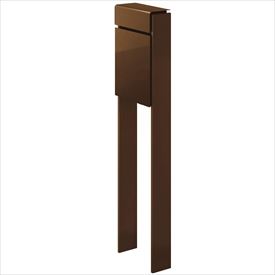 YKK フィッテ (上入れ前だし) DPB-1 『ポスト+柱セット』 ポスト:ミディアムブラウン/柱:ミディアムブラウン|エクステリアのキロ支店