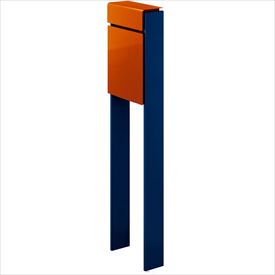 YKK フィッテ （上入れ前だし） DPB-1 『ポスト＋柱セット』 ポスト：サンオレンジ／柱：プレシャスブルー