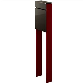 YKK フィッテ （上入れ前だし） DPB-1 『ポスト＋柱セット』 ポスト：シュペリグレイ／柱：シックレッド