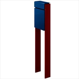 YKK フィッテ （上入れ前だし） DPB-1 『ポスト＋柱セット』 ポスト：プレシャスブルー／柱：シックレッド