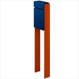 YKK フィッテ （上入れ前だし） DPB-1 『ポスト＋柱セット』 ポスト：プレシャスブルー／柱：サンオレンジ